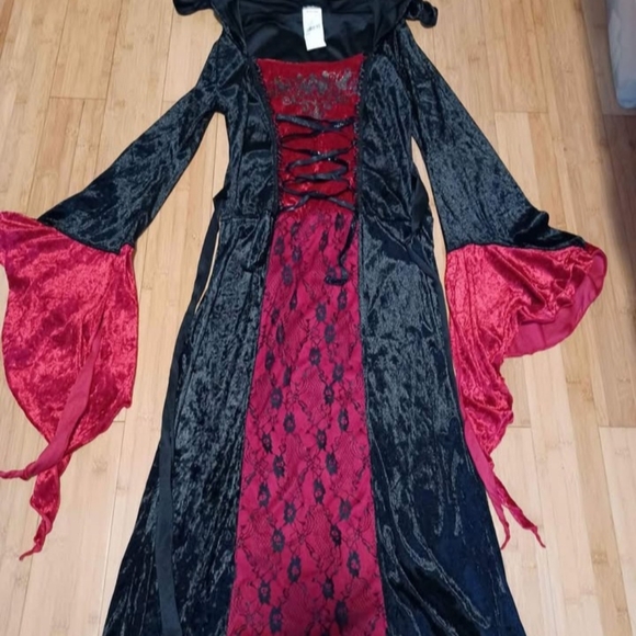 Dark Sorceress Velvet Women Costume One Size Adult - Picture 2 of 7